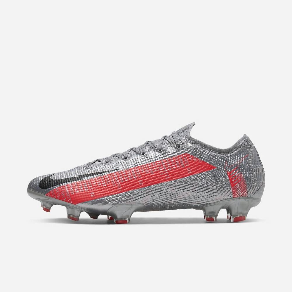 Crampon De Foot Nike Mercurial Vapor 13 Elite FG Grise 9723-468 Metallic Bomber Grey/Particle Grey/Laser Crimson/Black Femme | NCD-05984411